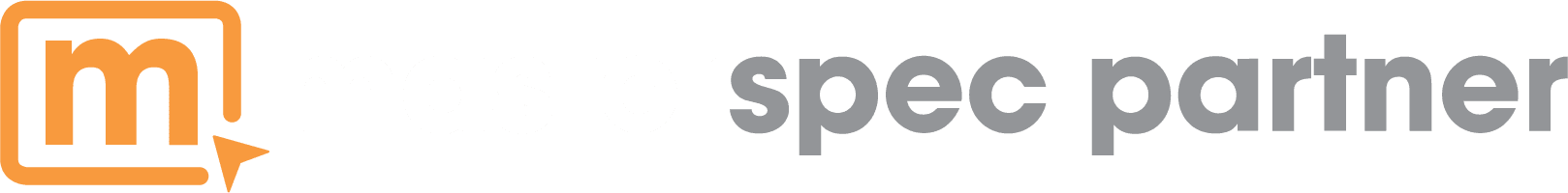 MSPC-PTNR-HORIZ-WHITE-TRANSPARENT MasterSpec logo