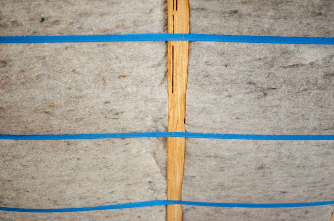 TERRA-LANA-wool-insulation-ceiling-skillion-installation63-1080p Skillion ceiling being insulated with Terra Lana wool insulation