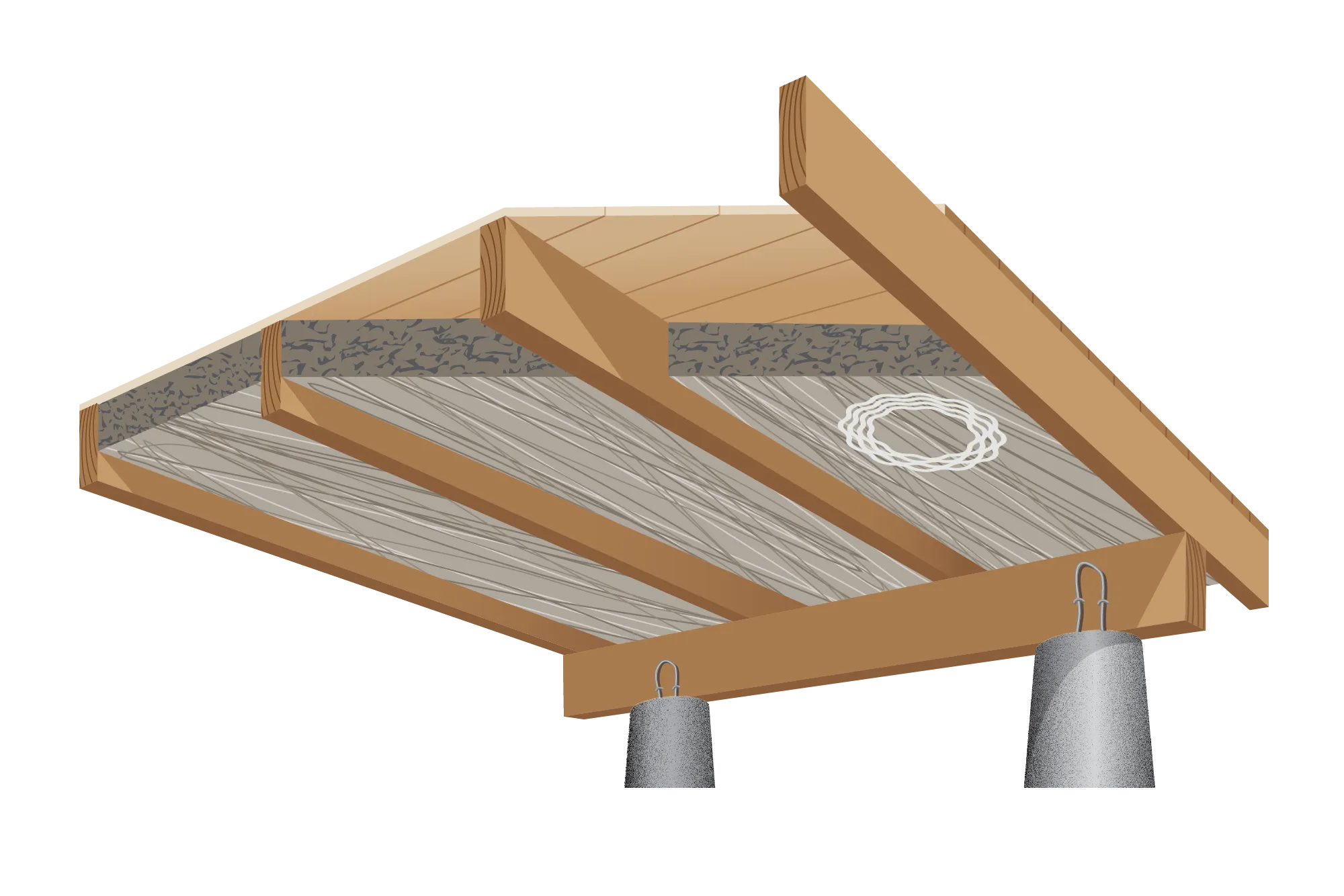 Underfloor Insulation illustration wool insulation for underfloor diagram