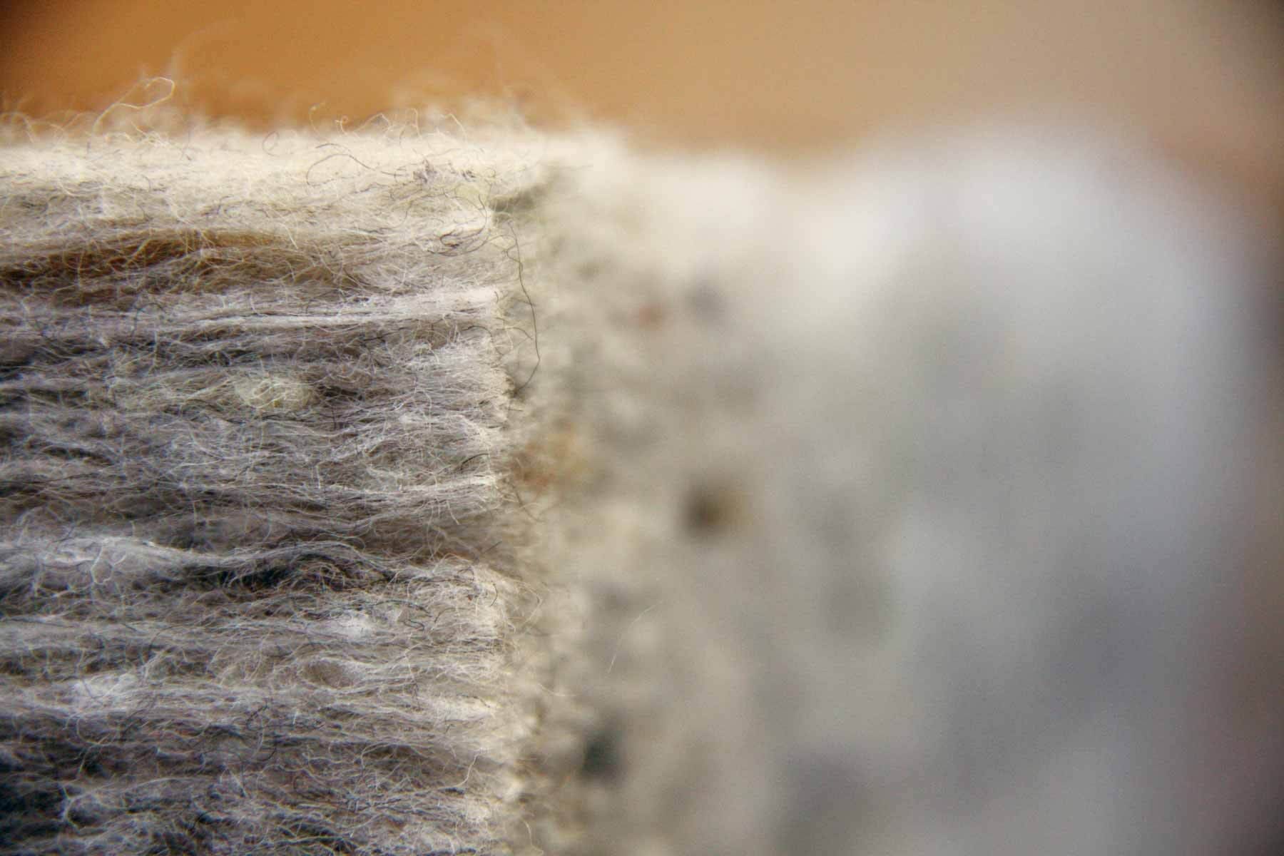 terra-lana-wool-insulation-close-up Terra Lana wool insulation closeup on fibres