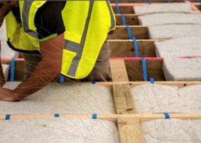 Drop-in floor insulation for timber suspended floors